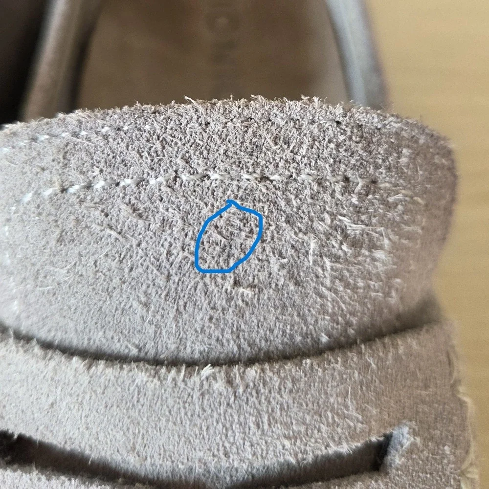 Vionic Uptown Loafers Size 7.5 Grey Penny Shoes Orthotic Comfort